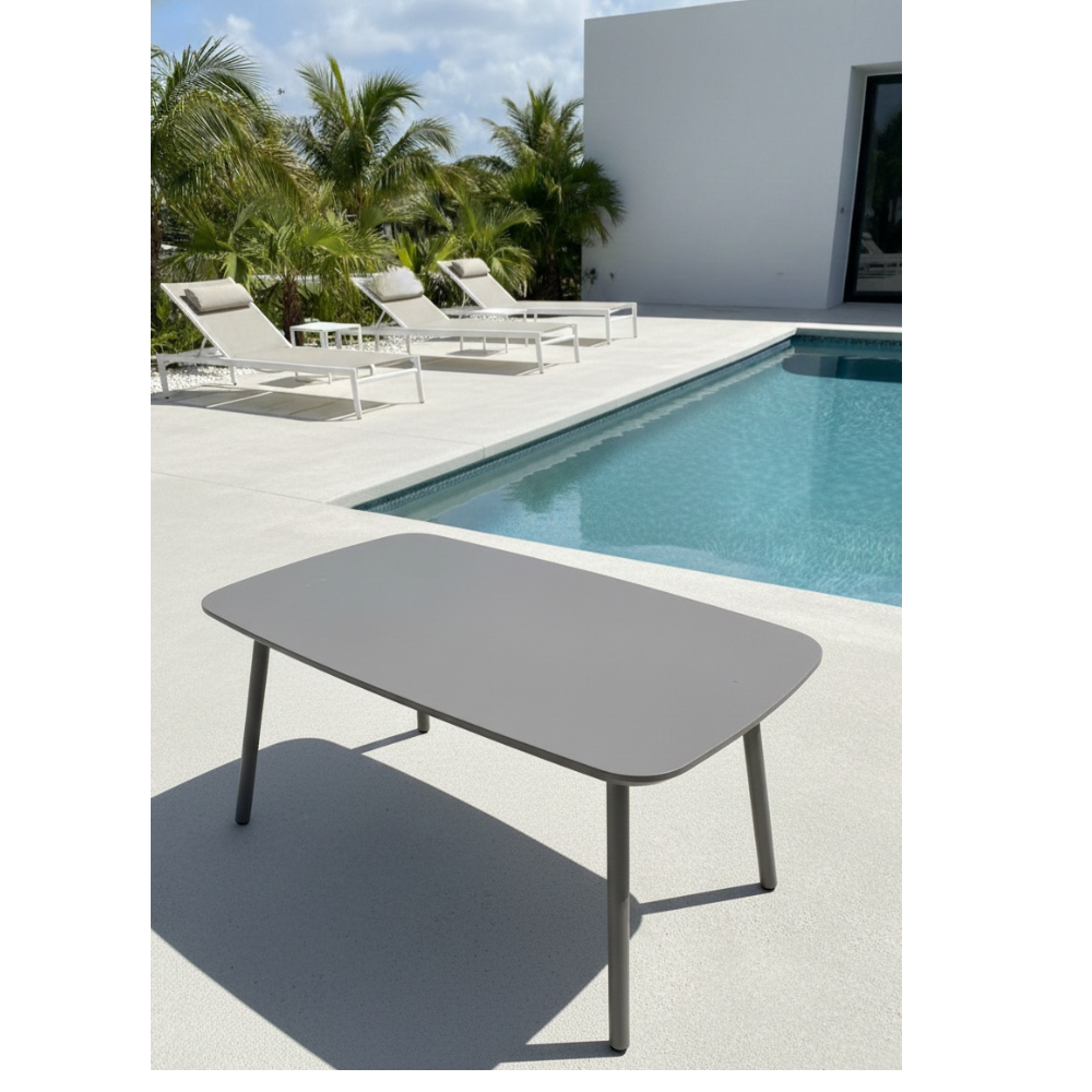 Casa Fiora Modern Aluminum Outdoor Coffee Table