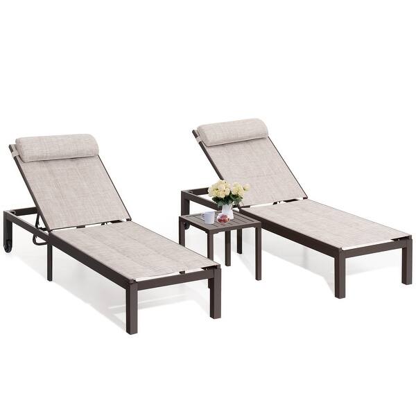 Casa Fiora Aluminum Adjustable Sunbed (1 pc only)